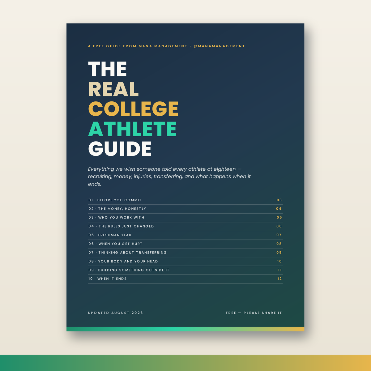 The Real College Athlete Guide (Free)